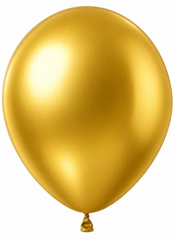 Chrome Yellow Gold balloon