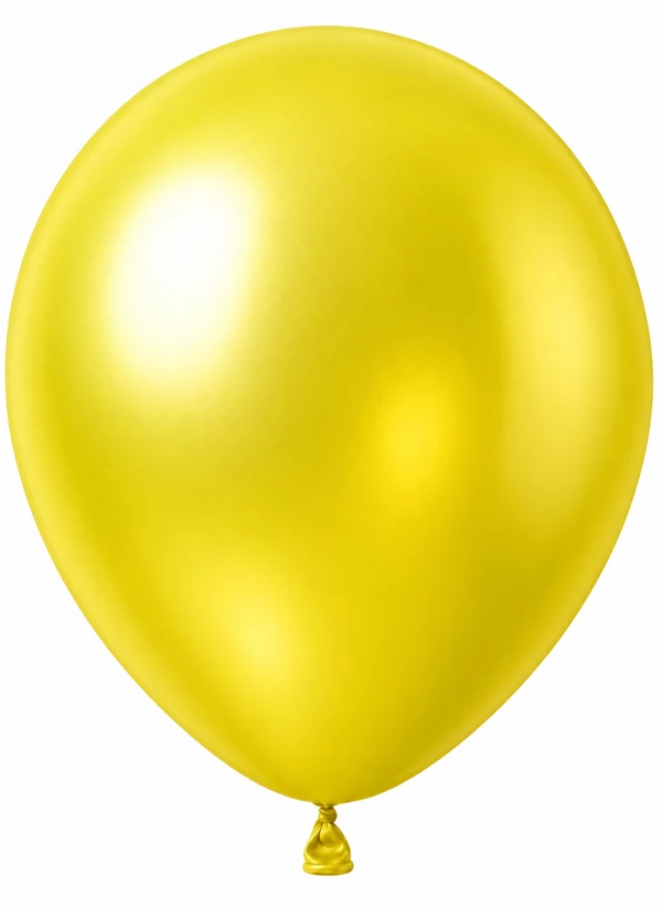 Metallic Yellow balloon
