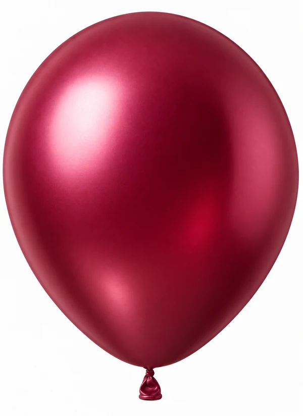 Metallic Burgundy balloon