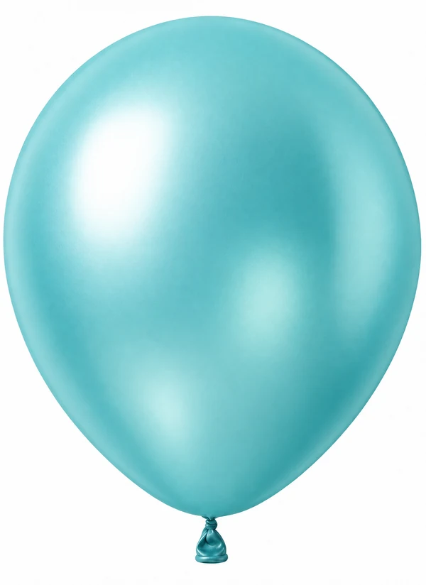 Metallic Caribbean Blue balloon