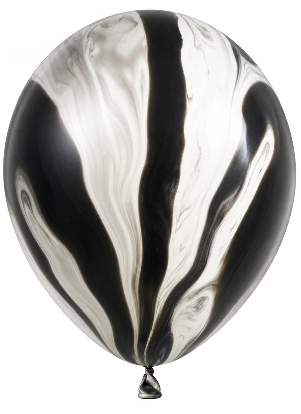 Marble Black balloon