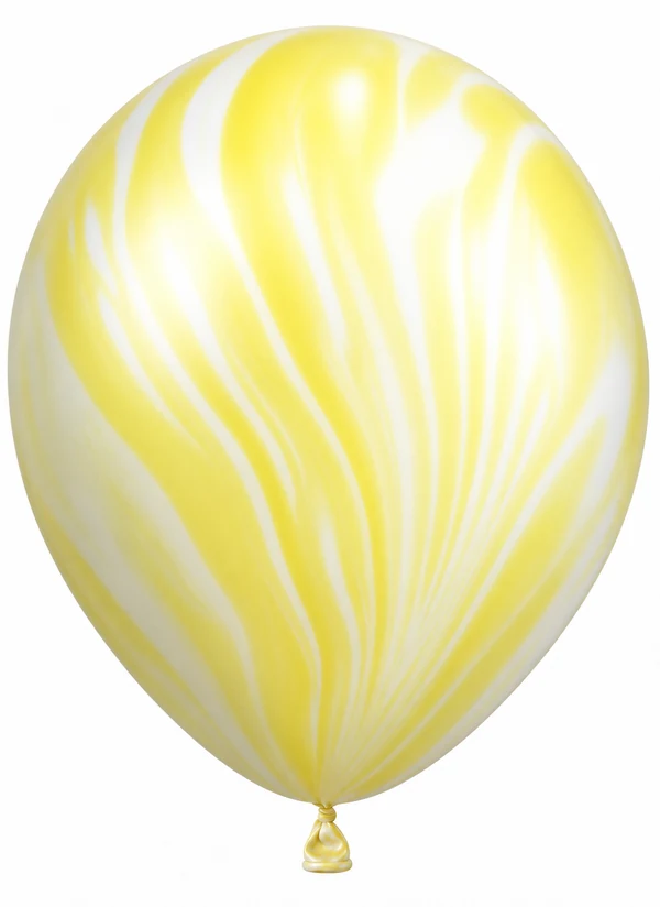 Marble Yellow balloon